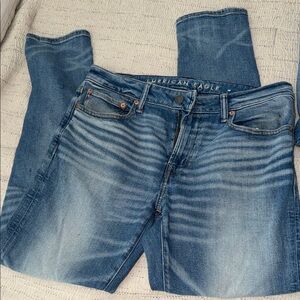 American Eagle Outfitters Men's Classic Blue Straight Jeans